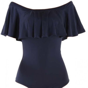 **NWT Navy Holipick One Piece Swim Suit size Small